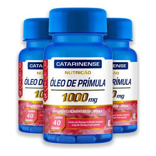 Kit 3 Óleo de Prímula Catarinense 40 Cápsulas