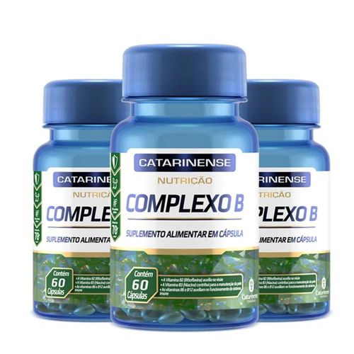Kit 3 Complexo B Catarinense Pharma 60 Cápsulas