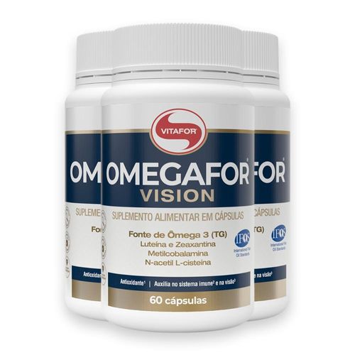 Kit 3 Omegafor Vision Vitafor 60 Cápsulas