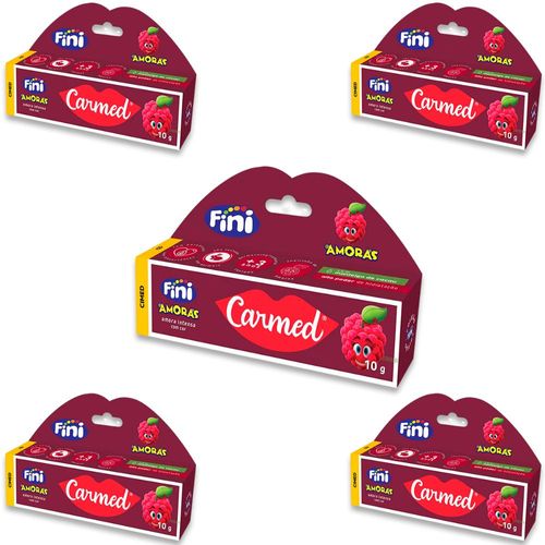 Kit 5 Carmed Labial Cimed Amora Intensa 10g