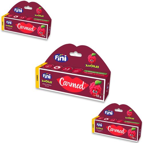 Kit 3 Carmed Labial Cimed Amora Intensa 10g