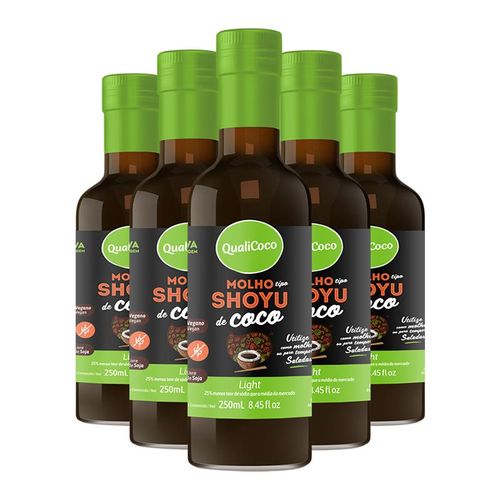 Kit 5 Shoyu de Coco Qualicoco 250ml