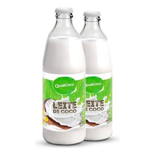 Kit 2 Leite de coco QualiCôco 500ml
