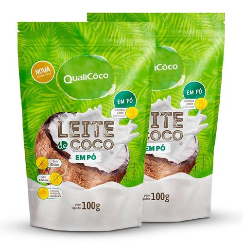 Kit 2 Leite de Coco em Pó Qualicoco 100g