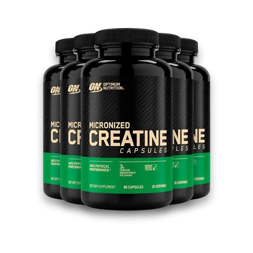 Kit 5 Creatina Optimum Nutrition 90 Cápsulas