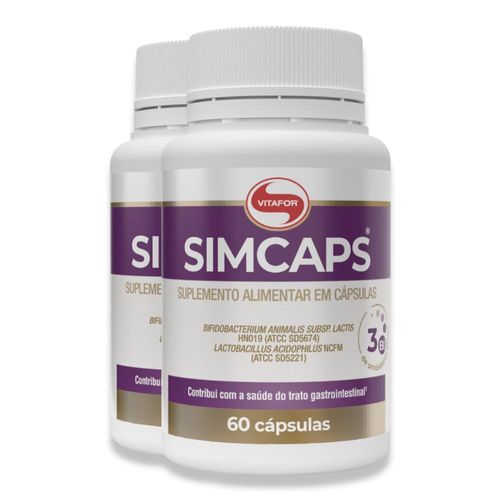 Kit 2 Simcaps Vitafor 60 Cápsulas