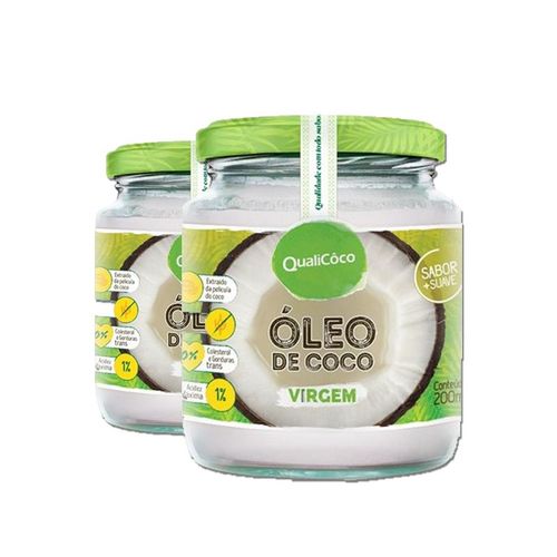 Kit 2 Óleo de Coco virgem 200ml Qualicôco