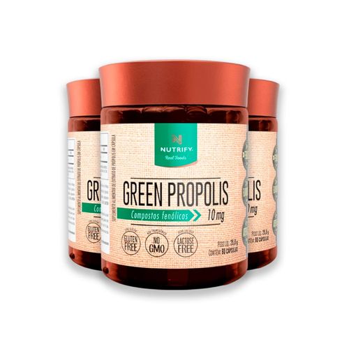 Kit 3 Green Própolis 60 Cápsulas Nutrify