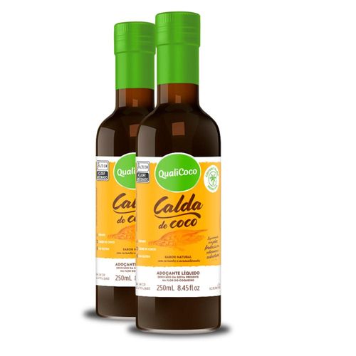 Kit 2 Calda de coco da Qualicôco 250ml
