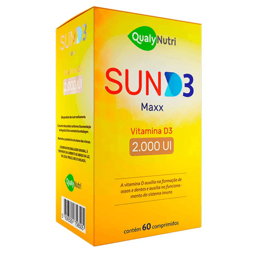 Sun D3 Maxx Com 60 Comprimidos
