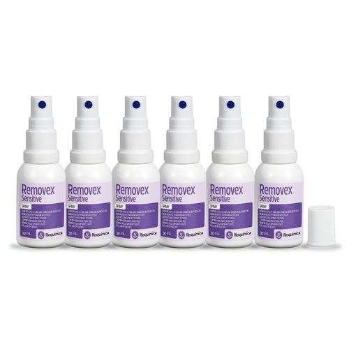 Kit com 6 Unidades de Removex Sensitive 30ml Spray