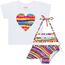 KIT125861Aconjuntobanhobabymeninacamisetabiquinicaradecrianca