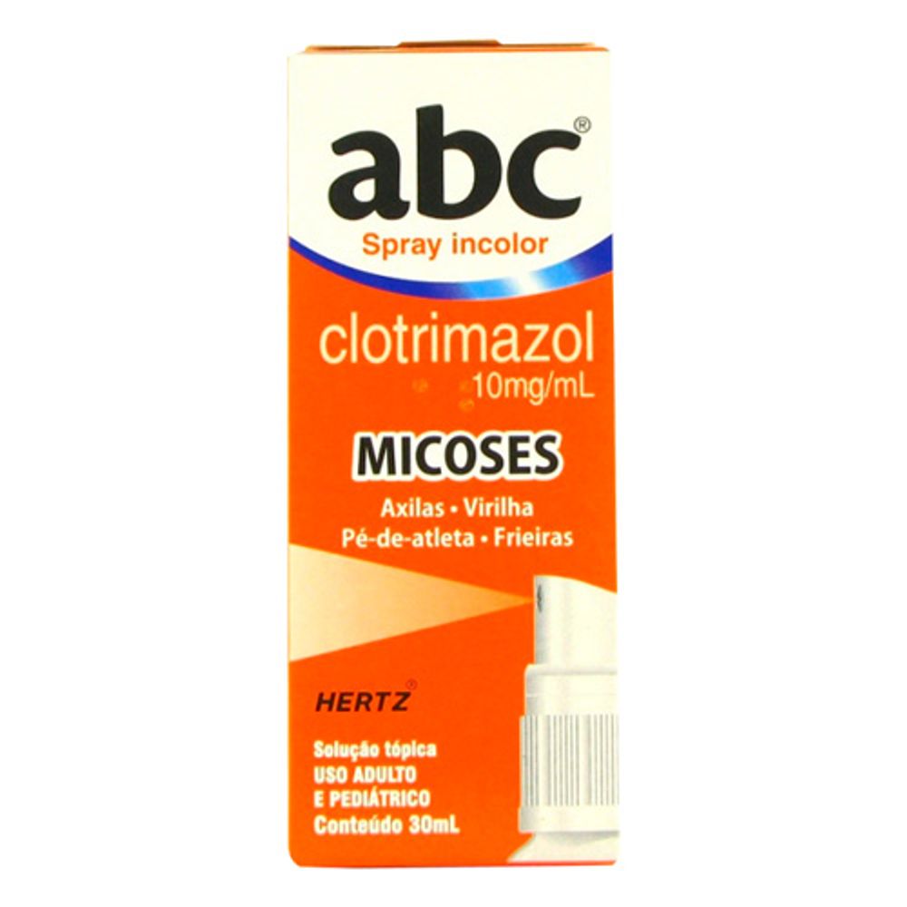 ABC Clotrimazol Spray Hertz 30ml - Drogarias Pacheco