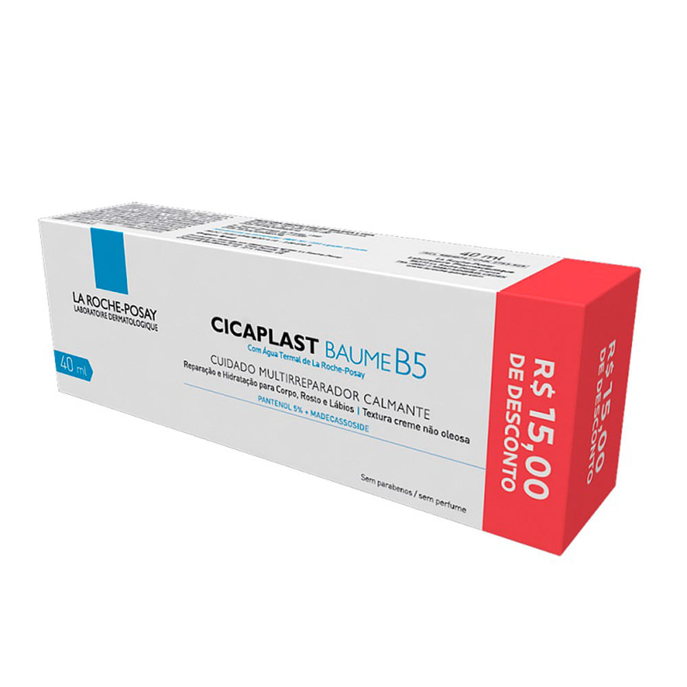 Creme Cicatrizante La Roche-Posay Cicaplast Baume 5 40ml - Drogarias ...