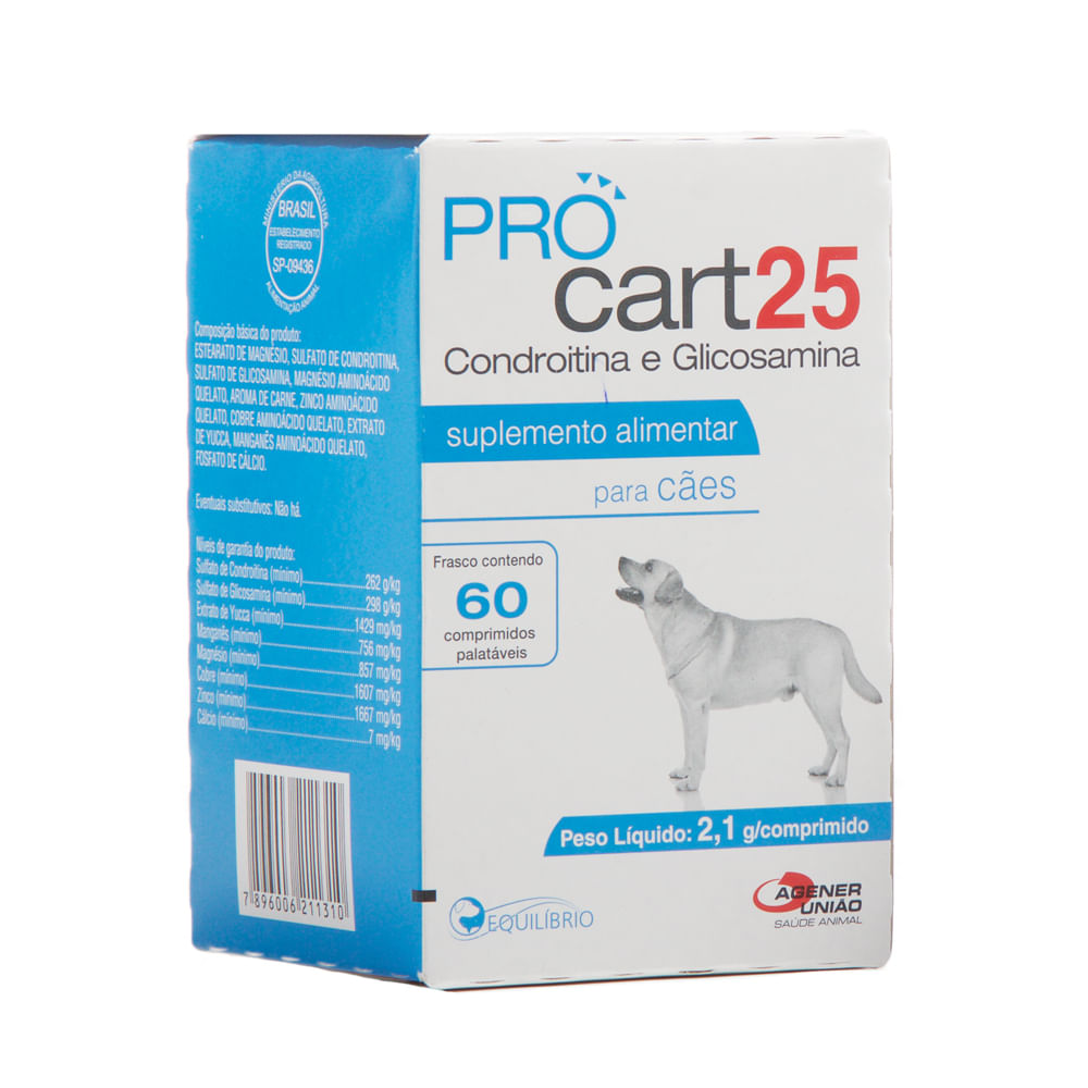 Procart 25 com 60 Comprimidos - Drogarias Pacheco