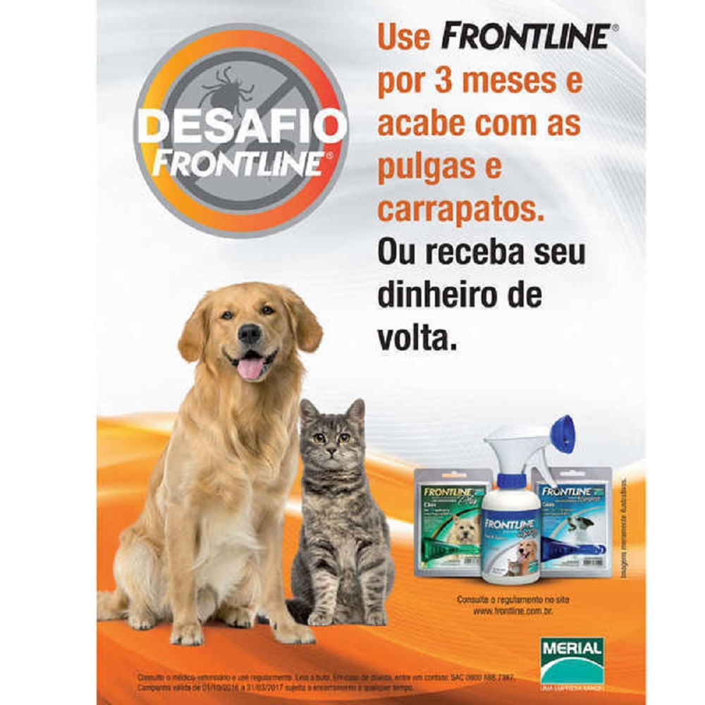 FRONTLINE PLUS P para cães até 10kg Drogarias Pacheco