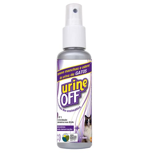 Removedor de Manchas e Odores de Urina Urine Off Gatos 118ml Removedor de Manchas e Odores de Urina Urine Off Gatos 118ml