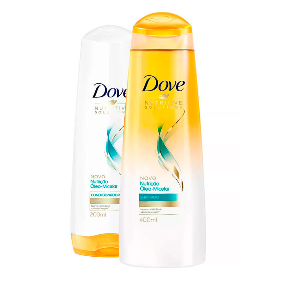 Kit Shampoo Dove Óleo Micelar 400ml + Condicionador 200ml Drogarias