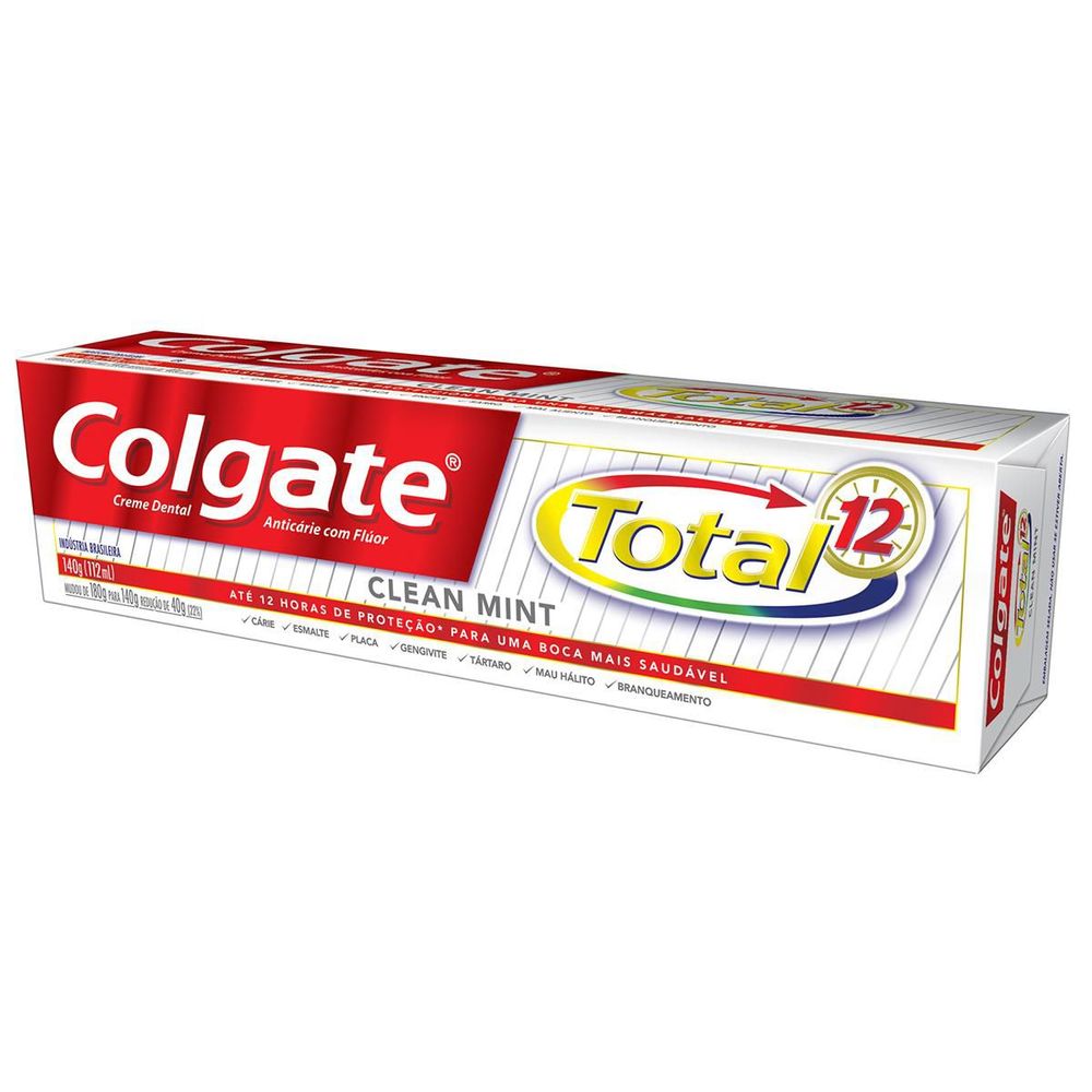 Creme Dental Colgate Total 12 Clean Mint 180g - Drogarias Pacheco