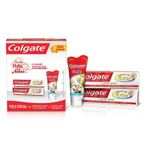 Kit-Colgate-Total-12-Clean-Mint-90gr-2-unidades---Gel-Dental-Smiles-100g-Pacheco-648655 Kit-Colgate-Total-12-Clean-Mint-90gr-2-unidades---Gel-Dental-Smiles-100g-Pacheco-648655