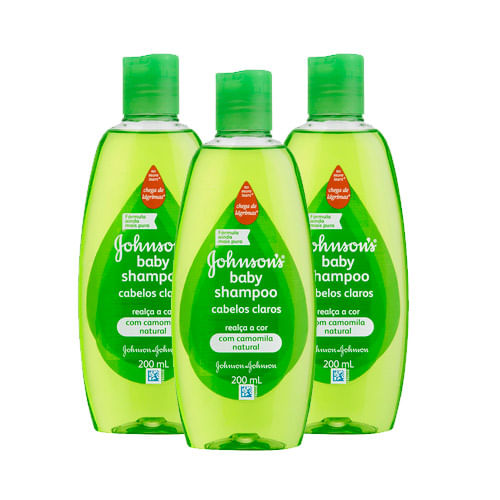 Kit-Shampoo-Johnsons-Baby-Cabelos-Claros-200ml-3-Unidades-Pacheco-9051032