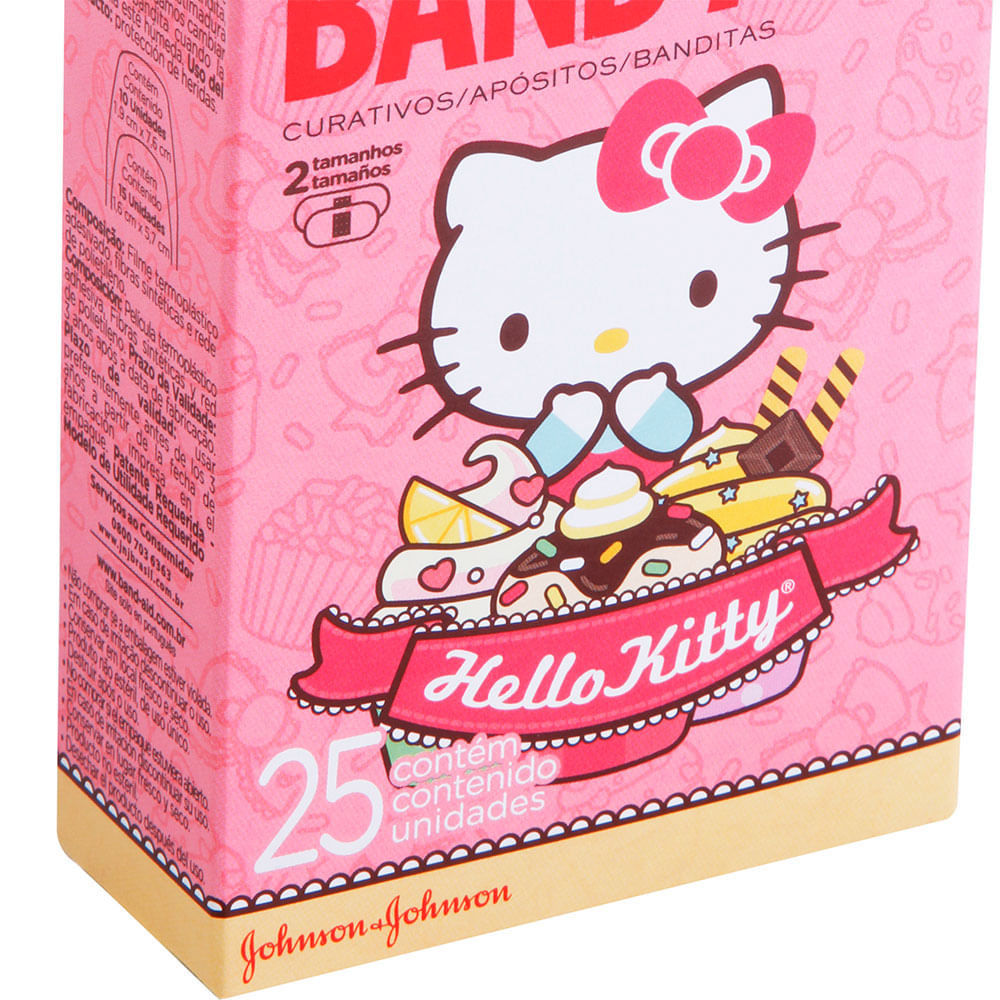 Curativo Band-Aid Hello Kitty Johnson's 25 Unidades - Drogarias Pacheco