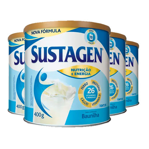 Kit-4-Suplemento-Alimentar-Sustagen-Baunilha-400g-Drogarias-Pacheco-9052175