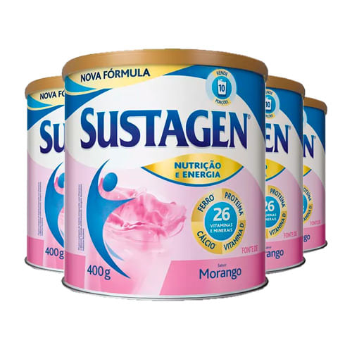 Kit-4-Suplemento-Alimentar-Sustagen-Morango-400g-Drogarias-Pacheco-9052179