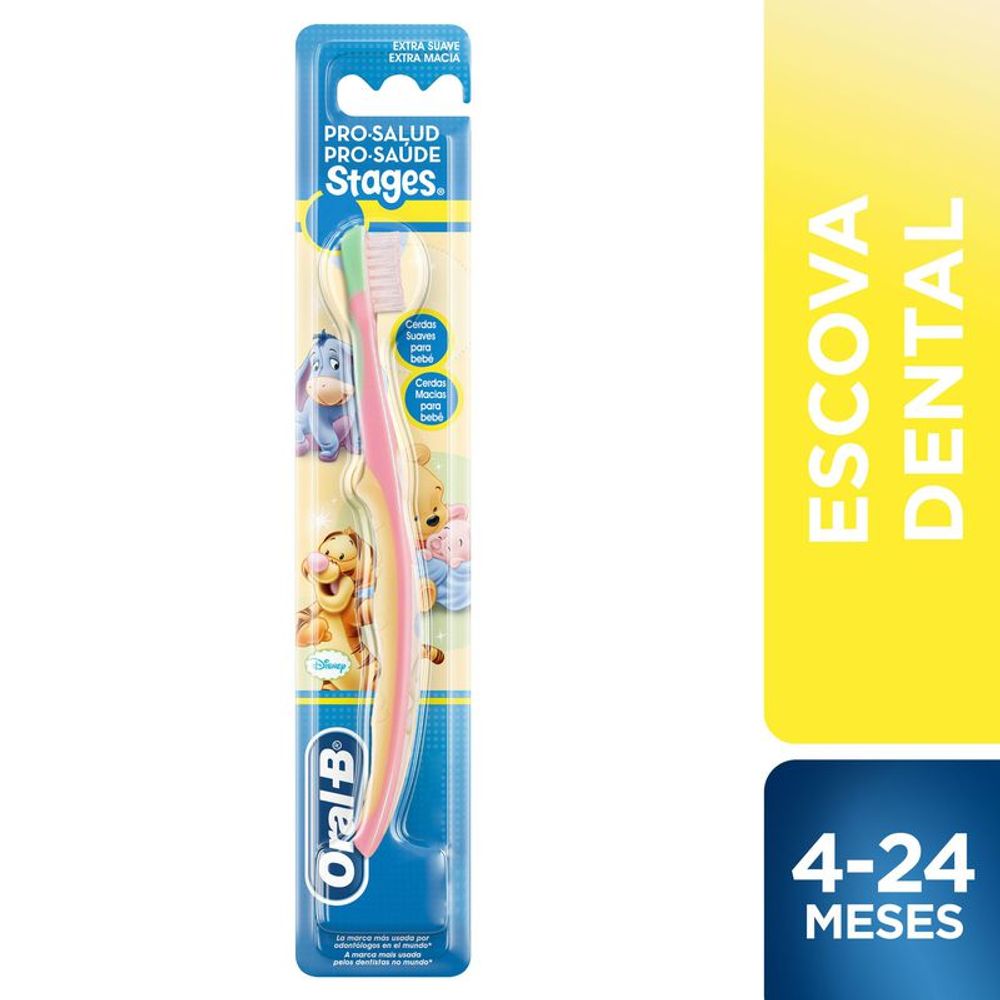 Escova Dental Oral-B Infantil Stages 1- 4 A 24 Meses - Drogarias Pacheco