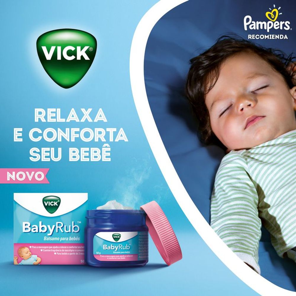 Vicks BabyRub Hidratante Calmante Para Bebés 50g