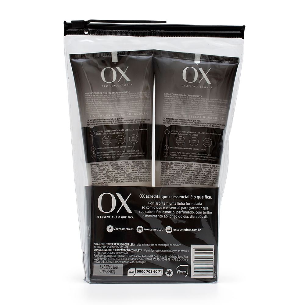 Kit Shampoo + Condicionador Ox Reparação 200ml - Drogarias Pacheco