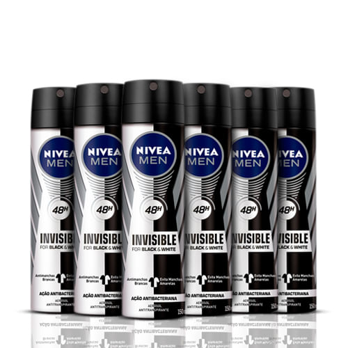 Kit-Desodorante-Nivea-Aerossol-Invisible-Black--White-Power-Masculino-100ml-6-Unidades-Pacheco-93512489