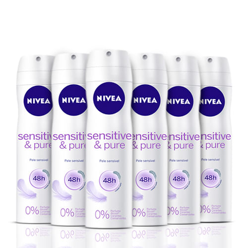 Kit-Desodorante-Nivea-Aerossol-Sensitive--Pure-150-ml-6-Unidades-Pacheco-93512486