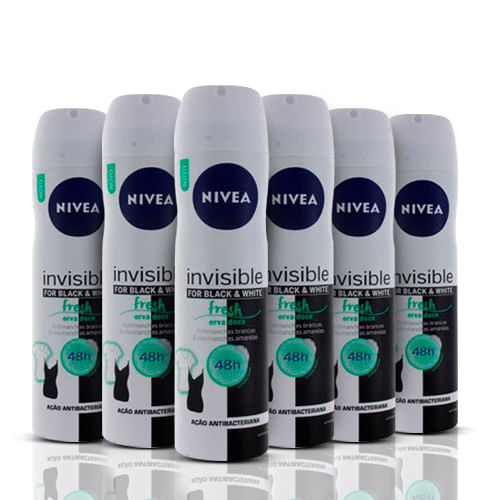 Kit-Desodorante-Aerossol-Nivea-Invisible-Feminino-Fresh-Erva-Doce-150ml-6-Unidades-Pacheco-93512481