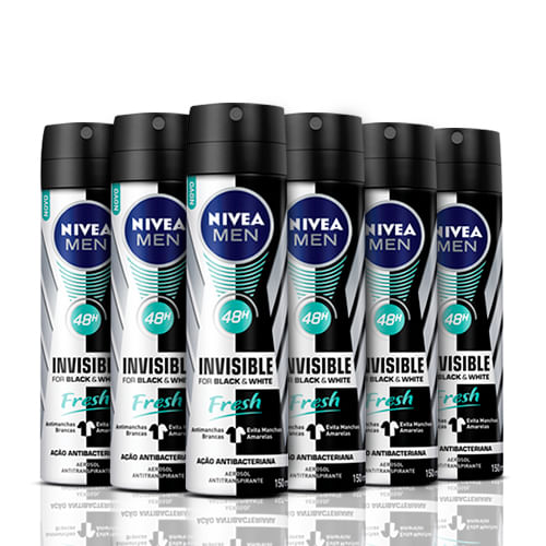 Kit-Desodorante-Aerossol-Nivea-Invisible-Masculino-Fresh-150ml-6-Unidades-Pacheco-93512480