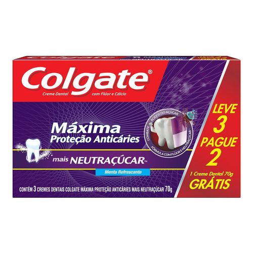 Kit-Creme-Dental-Colgate-Neutracucar-70g-3-Unidades-Pacheco-570826 Kit-Creme-Dental-Colgate-Neutracucar-70g-3-Unidades-Pacheco-570826