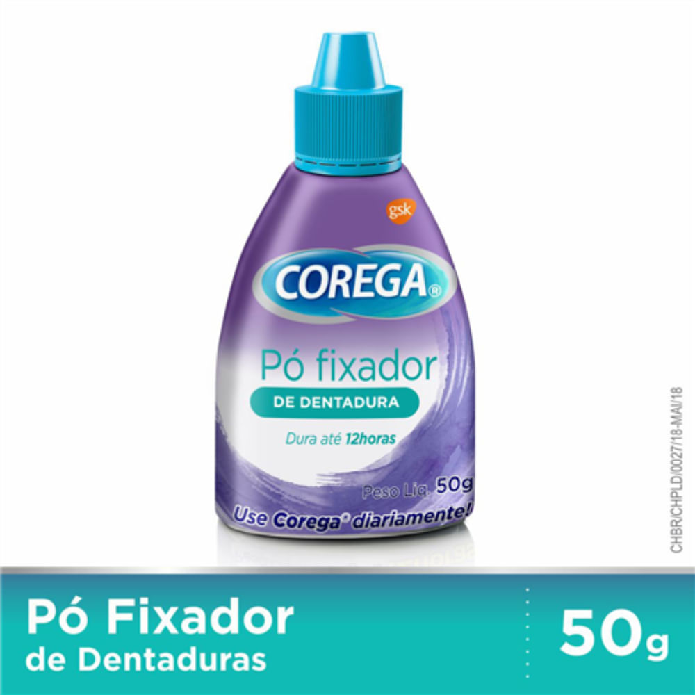 Fixador de dentadura Ultra Corega em pó 50g - Drogarias Pacheco