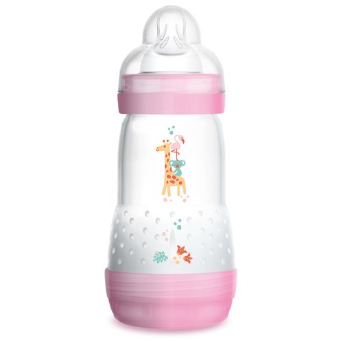 Mamadeira MAM First Bottle Girls 260mL - 4664 Mamadeira MAM First Bottle Girls 260mL - 4664