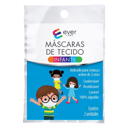 Kit-Mascara-de-Tecido-Ever-Care-Infantil-2-Unidades-Pacheco-716804 Kit-Mascara-de-Tecido-Ever-Care-Infantil-2-Unidades-Pacheco-716804