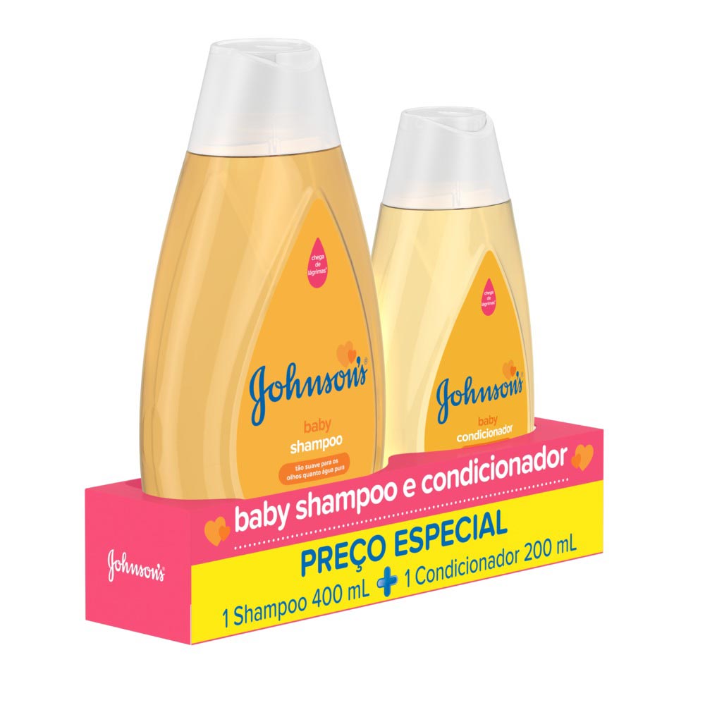 Kit Johnson's Baby Shampoo 400ml + Condicionador 200ml Drogarias Pacheco