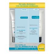 Kit Skinceuticals Protetor Solar Facial UV Oil Defense FPS80 40g + Gel de Limpeza Lha Cleansing 80g