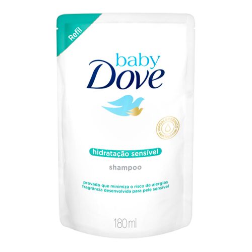 Shampoo Dove Baby Hidratação Sensível Refil 180ml Shampoo Dove Baby Hidratação Sensível Refil 180ml