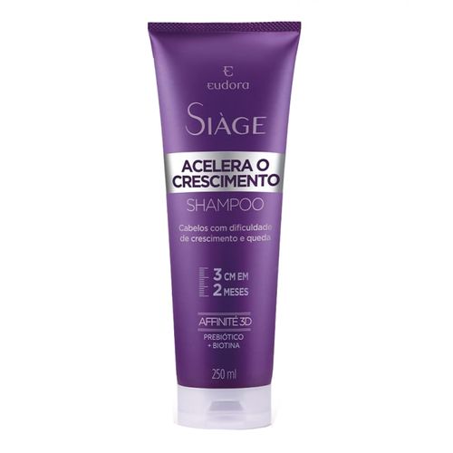 Shampoo Eudora Siàge Acelera o Crescimento 250ml Shampoo Eudora Siàge Acelera o Crescimento 250ml
