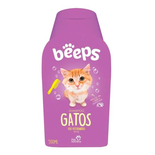 Shampoo para Gatos Pet Society Beeps - 500ml Shampoo para Gatos Pet Society Beeps - 500ml