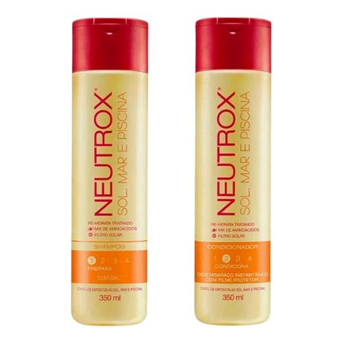 Kit Neutrox Sol, Mar e Piscina Shampoo + Condicionador 350ml Kit Neutrox Sol, Mar e Piscina Shampoo + Condicionador 350ml