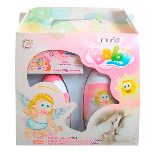 Kit Muriel Hora do Banho Menina Shampoo 100ml + Condicionador 100ml + Sabonete 90g Kit Muriel Hora do Banho Menina Shampoo 100ml + Condicionador 100ml + Sabonete 90g