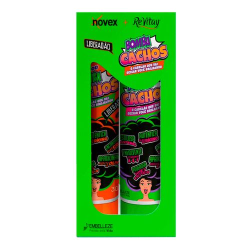 Kit Revitay Novex Meus Cachos Bomba Cachos Shampoo 300ml + Condicionador 300ml Kit Revitay Novex Meus Cachos Bomba Cachos Shampoo 300ml + Condicionador 300ml