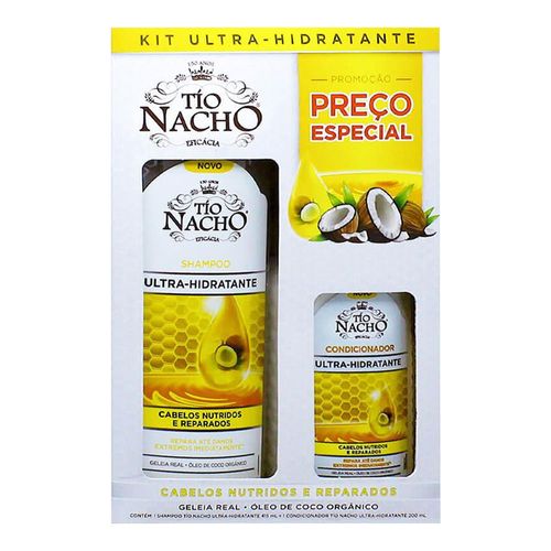 Kit Tio Nacho Ultra-Hidratante Shampoo 415ml + Condicionador 200ml Kit Tio Nacho Ultra-Hidratante Shampoo 415ml + Condicionador 200ml