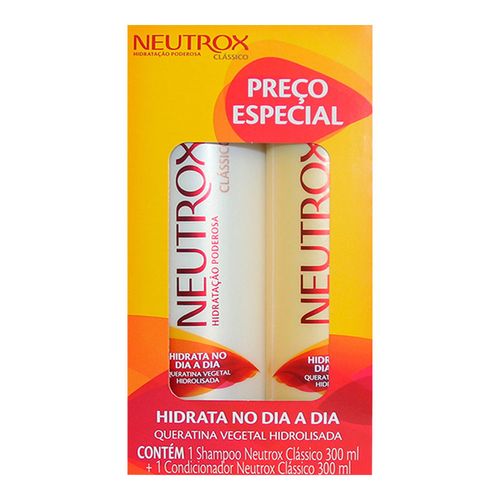 Kit Neutrox Clássico Shampoo 300ml + Condicionador 300ml Kit Neutrox Clássico Shampoo 300ml + Condicionador 300ml