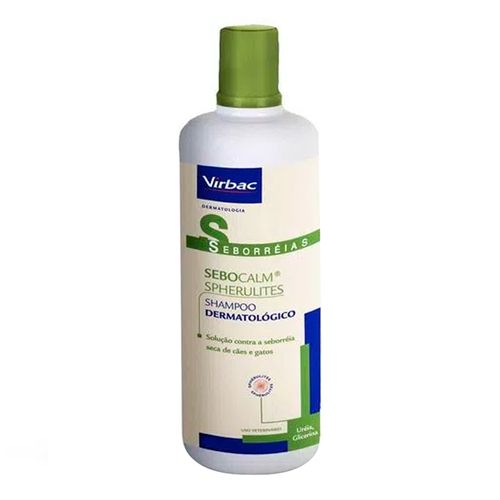 Shampoo Dermatológico Sebocalm Spherulites Virbac - SEBOCALM SPHERULITES SHAMPOO - frasco com 250ml Shampoo Dermatológico Sebocalm Spherulites Virbac - SEBOCALM SPHERULITES SHAMPOO - frasco com 250ml